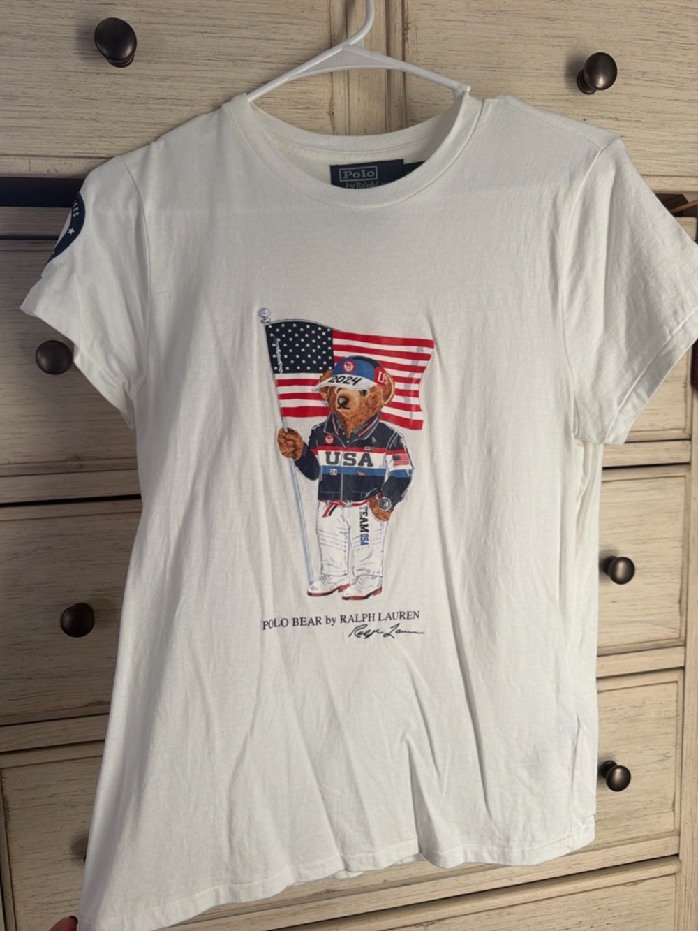 Ralph Lauren Polo Bear USA Graphic Tee - White